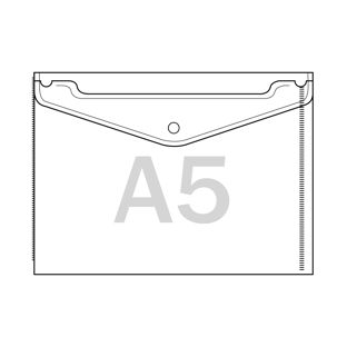 Documentenmappen voor inhoud A5, PP-folie 180 µm 