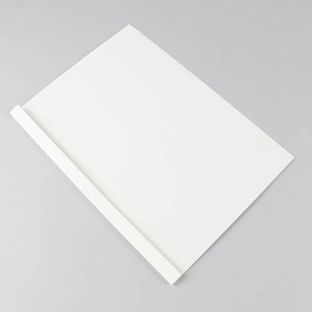 Thermische inbindomslag A4, glanzend karton, 40 vel, wit 4 mm