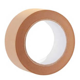 Papieren verpakkingstape, 50 mm breed, bruin (rol á 50 m) 