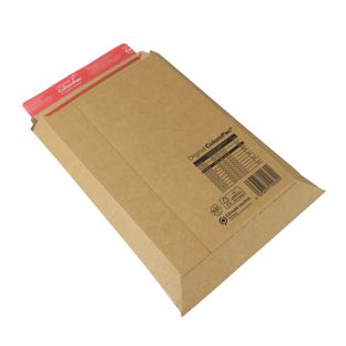 Kartonnen envelop A4, 21,5 x 30 x 5 cm, zelfklevende sluiting, scheurstrip, bruin 