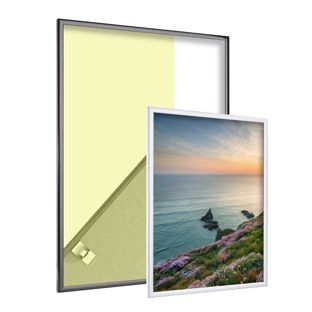 Aluminium fotolijsten, helder styreen 