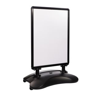 Stoepbord A1 STORM-STOP Lite met watertank, windbestendig, profiel 32 mm,  ronde hoeken null