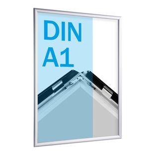 Kliklijsten, aluminium, A1 zilver  | 25 mm | in verstek 