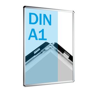 Kliklijsten, aluminium, A1 zilver  | 25 mm | rond 