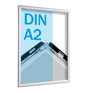 Kliklijsten, aluminium, A2 zilver  | 25 mm | in verstek 