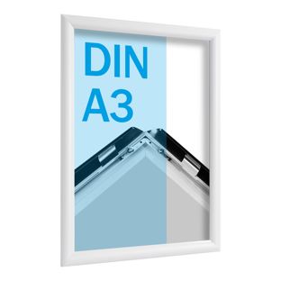 Kliklijsten A3 standaard wit  | 25 mm | in verstek 