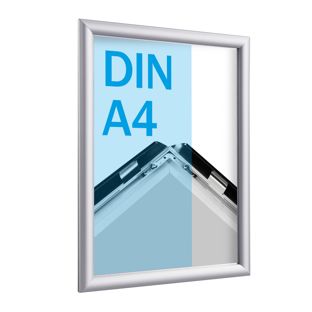Kliklijsten, aluminium, A4 zilver  | 17 mm | in verstek 