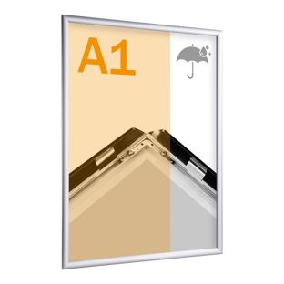 Kliklijsten, aluminium, A1, weerbestendig zilver 