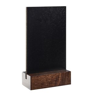 Tafelstandaard krijtbord zwart|donkerbruin  | A6 - 105 x 148 mm 