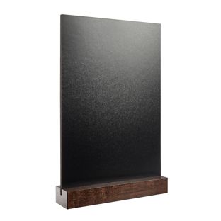 Tafelstandaard krijtbord zwart|donkerbruin  | A4 - 210 x 297 mm 