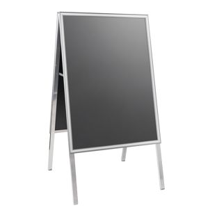 Stoepbord/posterbord, A1 indoor, in verstek zilver  | in verstek 