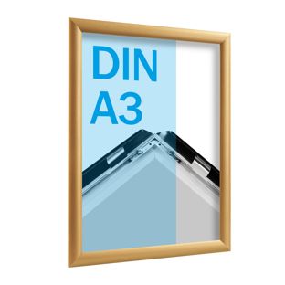 Kliklijsten A3 standaard goud  | 25 mm | in verstek 