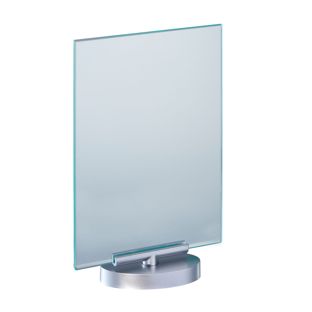 T-standaard A5, draaibaar, met acryl in glaslook en voet A5