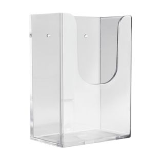 Folderhouder wand, extra diep, polystyreen, transparant PTXH 