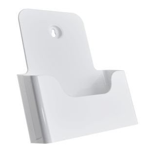 Brochurehouder voor aan de muur of als staande houder, polystyreen, transparant PTXD 1 x null | A5