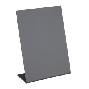 L-standaard krijtbord, zwart A6 - 105 x 148 mm  | staand formaat 