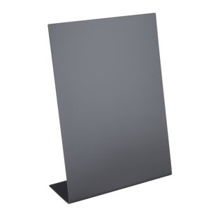 L-standaard krijtbord, zwart 