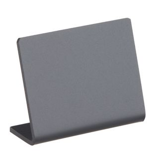 L-standaard krijtbord, zwart 50 x 40 mm  | liggend formaat 