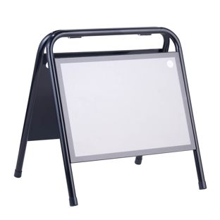 Stalen stoepbord A3 STEEL-STOP, liggend 