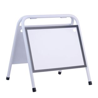 Stalen stoepbord A3 STEEL-STOP, liggend null