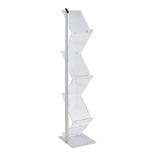 Folderstandaard ZICK ZACK Acryl 6x A4 