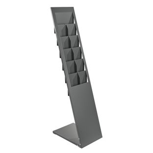 Folderhouder PLANAR, 6x A4 donkergrijs 