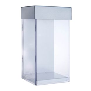 Folderbox outdoor met deksel, extra diep, Indisplay Shieldbox, extreem robuust 1/3 A4 
