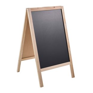 Stoepbord hout, WOOD-STOP Lite S, 44 x 66 krijtbord 