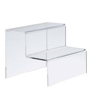 Deco trapje, acryl 220 x 168 x 183 mm  | transparant  | 2-niveaus 