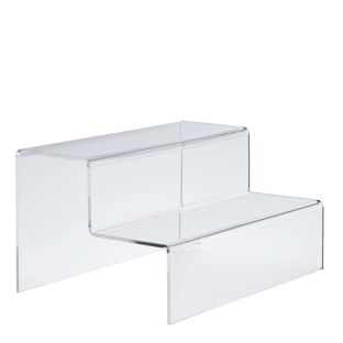 Deco trapje, acryl 300 x 170 x 220 mm  | transparant  | 2-niveaus 