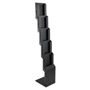 Folderhouder CONCORD opvouwbaar, 5x A4 met tas, zwart 