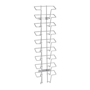 Wandfolderhouder JACKSON van draad, metaal, zilver 9 | liggend formaat | A6