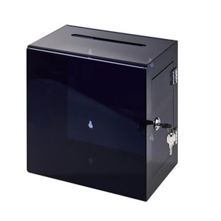 Donatiebox, afsluitbaar HQ, acryl 