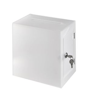 Donatiebox, afsluitbaar HQ, acryl null