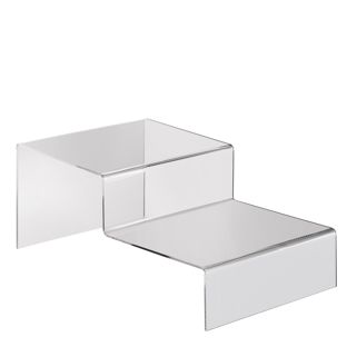 Deco trapje, acryl 150 x 100 x 260 mm  | transparant  | 2-tredig 
