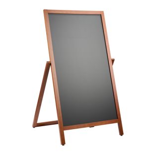 Stoepbord hout FLIP, 490 x 890mm bruin 