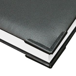 Boekhoeken metaal PS 31 - 31 x 31 mm  | zwart gelakt 