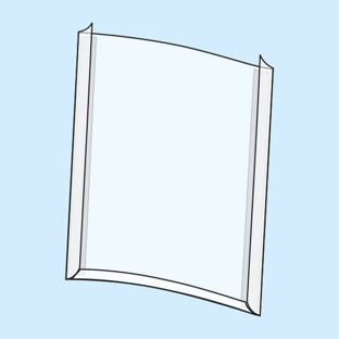 Documenthouder, hard PVC 