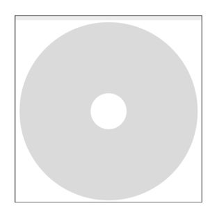 CD-hoesjes, zelfklevend, onderkant recht, zonder klep 