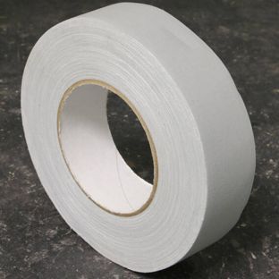 Eenzijdig klevend textieltape, kopband grijs  | 38 mm