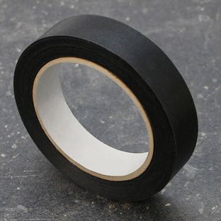 Best Price kopband, speciaal papier, linnenstructuur zwart  | 25 mm