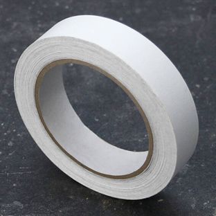 Best Price kopband, speciaal papier, linnenstructuur wit  | 38 mm