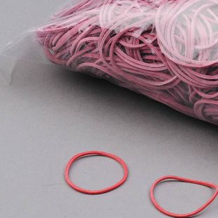 Rubberen elastieken, rood 20 mm | 1 mm