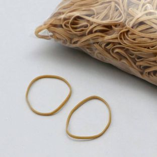 Rubberen elastieken, naturel 50 mm | 3 mm