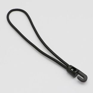 Spanners/spanelastieken met kunststof haak 200 mm | zwart 