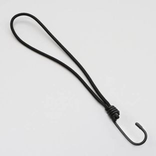 Spanners/spanelastieken met metalen haak 250 mm | zwart 