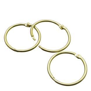 Scharnierringen metaal 25 mm  | goud 