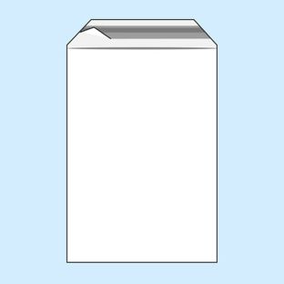 Mailing enveloppen met klep, hersluitbaar, PE-folie, transparant 80 x 120 mm  | 50 µm