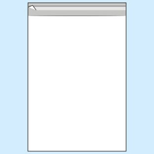 Mailing enveloppen met klep, hersluitbaar, OPP-folie, transparant 165 x 230 mm - C5 