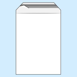Mailing enveloppen met klep, hersluitbaar, PE-folie, transparant 310 x 440 mm - A3  | 70 µm